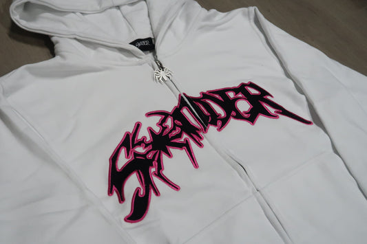 New Spider Zip-Up White
