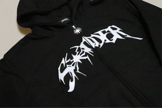 NEW Spider Zip-Up Black and White