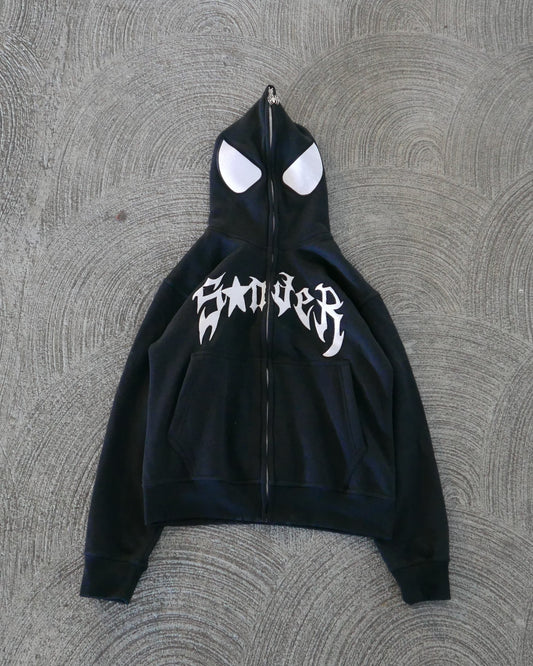 Spider Full-Zip in Black and White