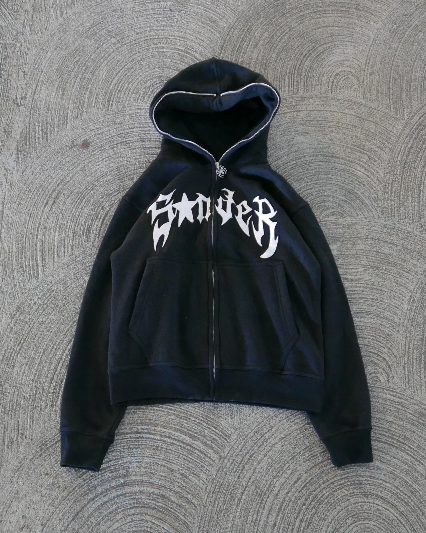 Spider Full-Zip in Black and White
