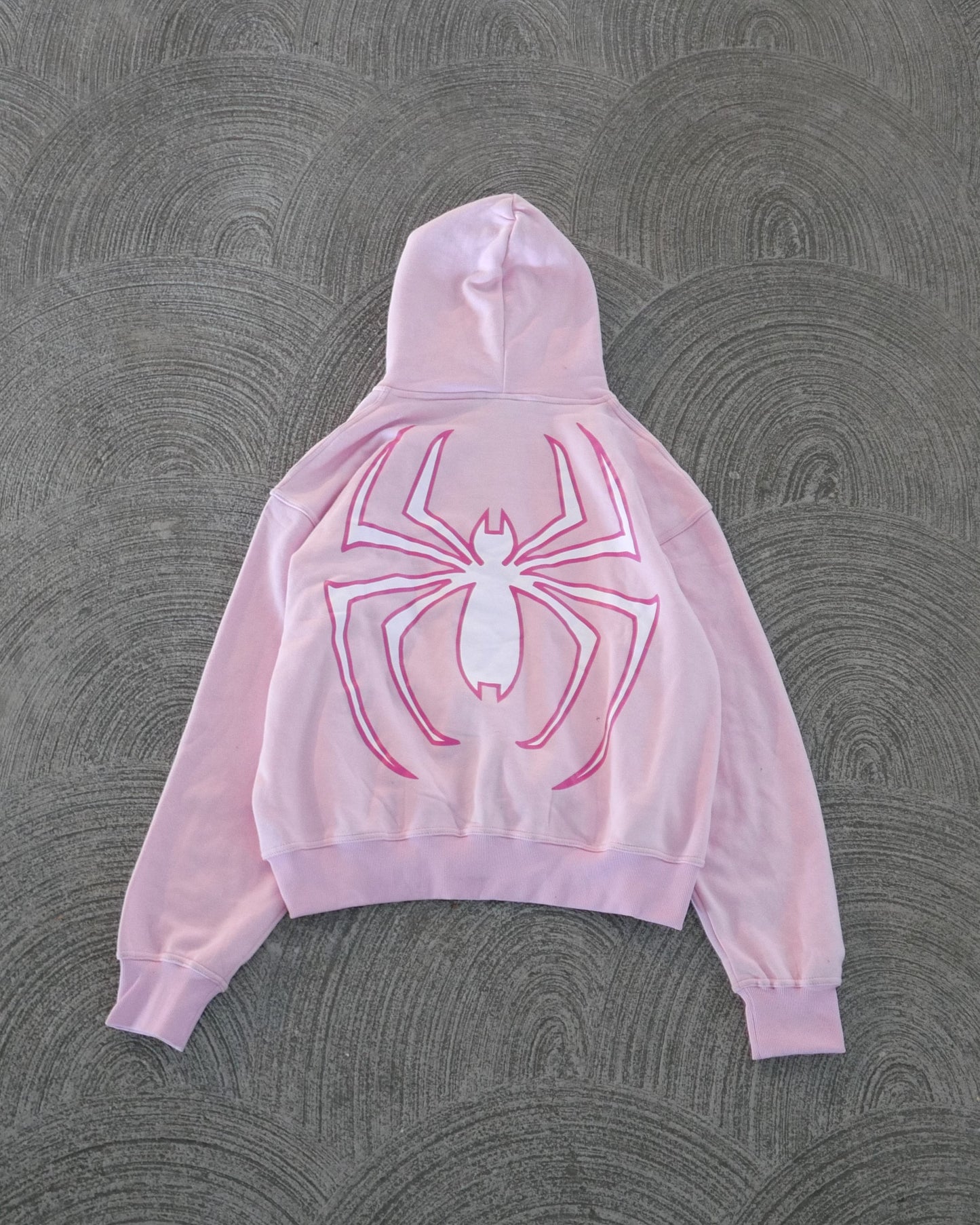 Spider Full-Zip in Pink and White