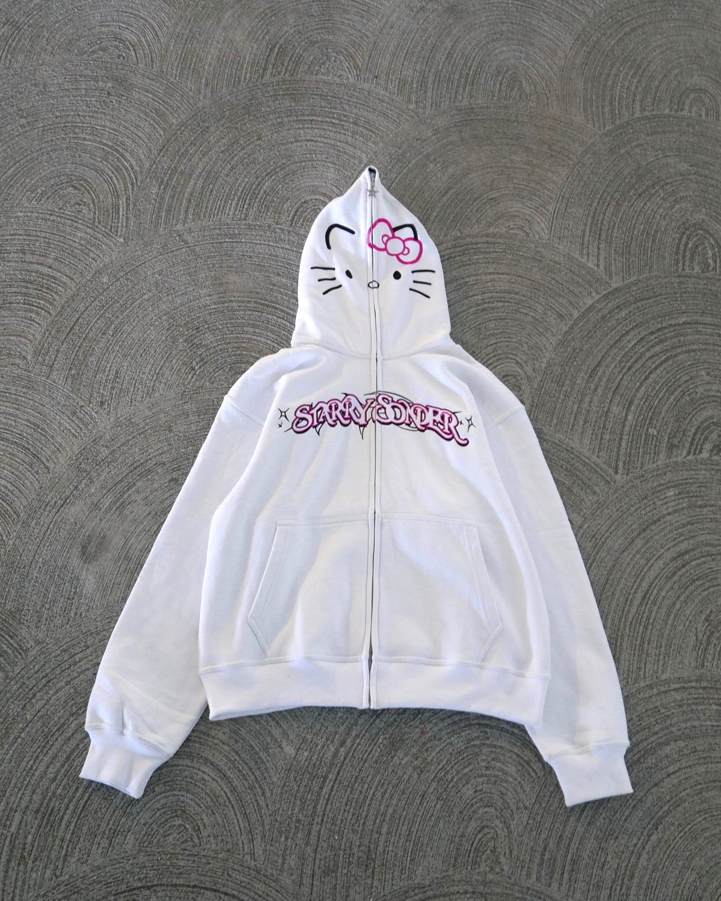 Kitty Full-Zip in White