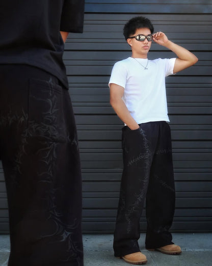 Barbed Wire Baggy Sweats