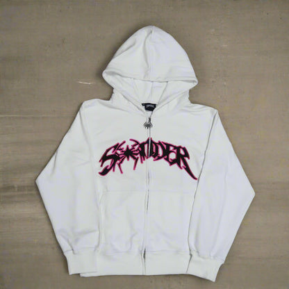 New Spider Zip-Up White