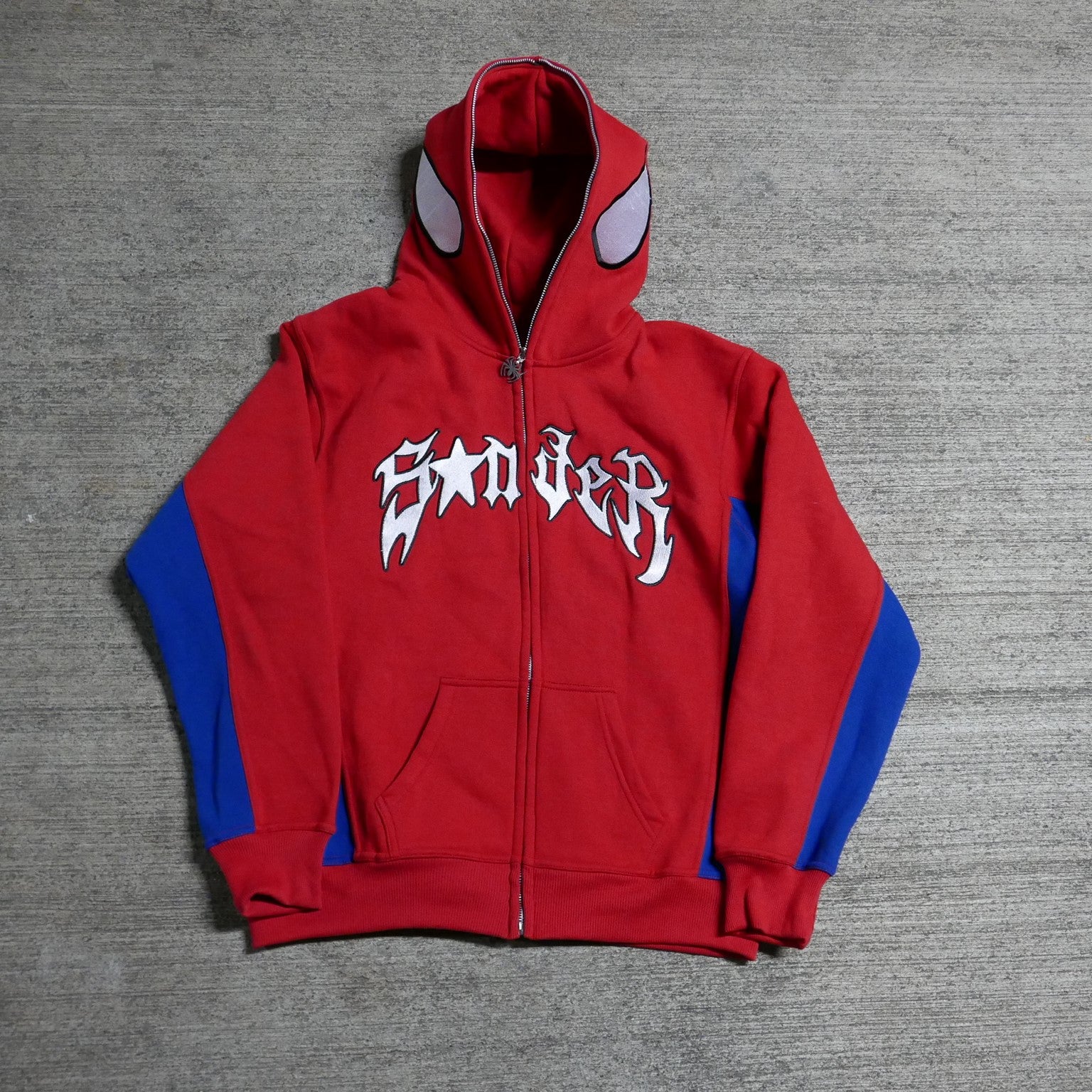 Spider Full-Zip in Red and Blue