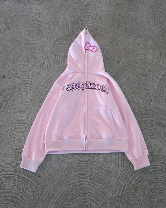 Kitty Full-Zip in Pink
